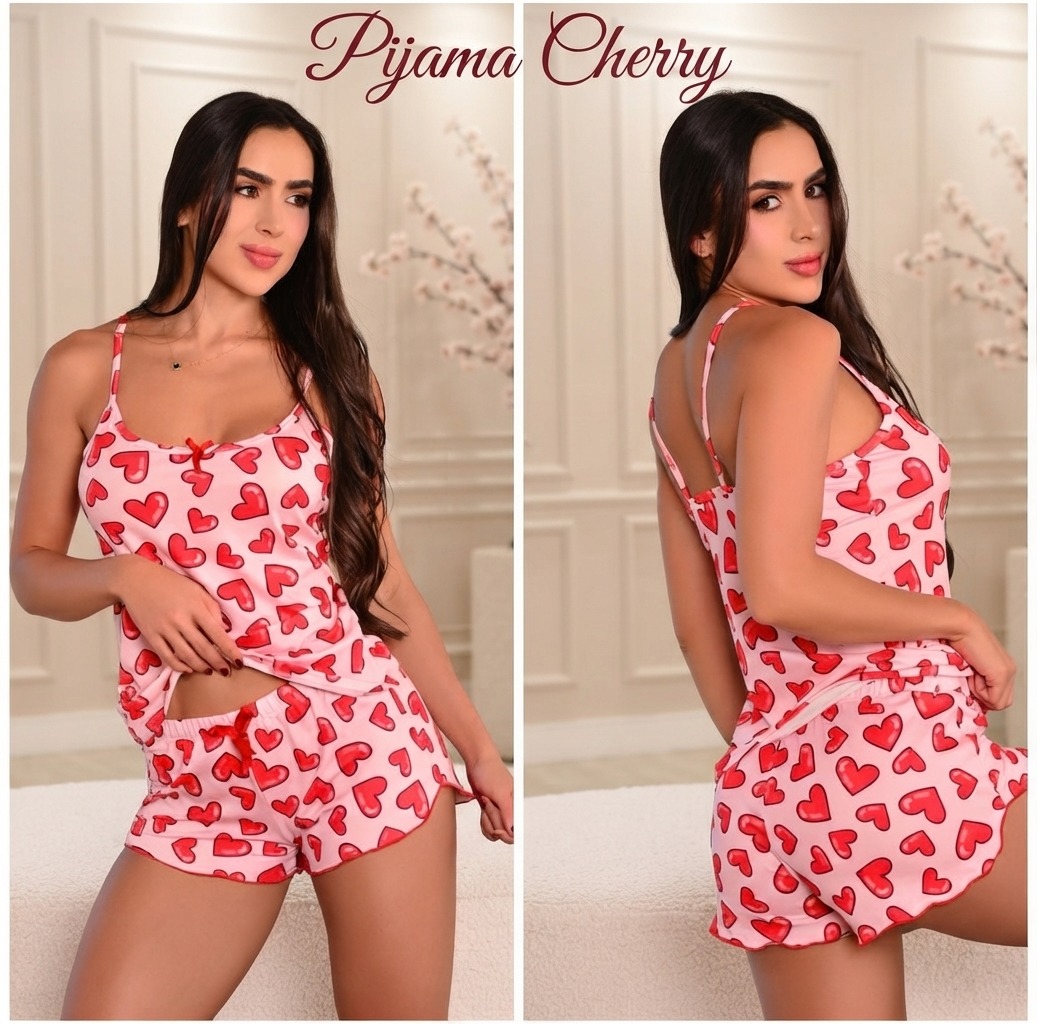 Pijama Cherry — editorial MONVAL en Instagram